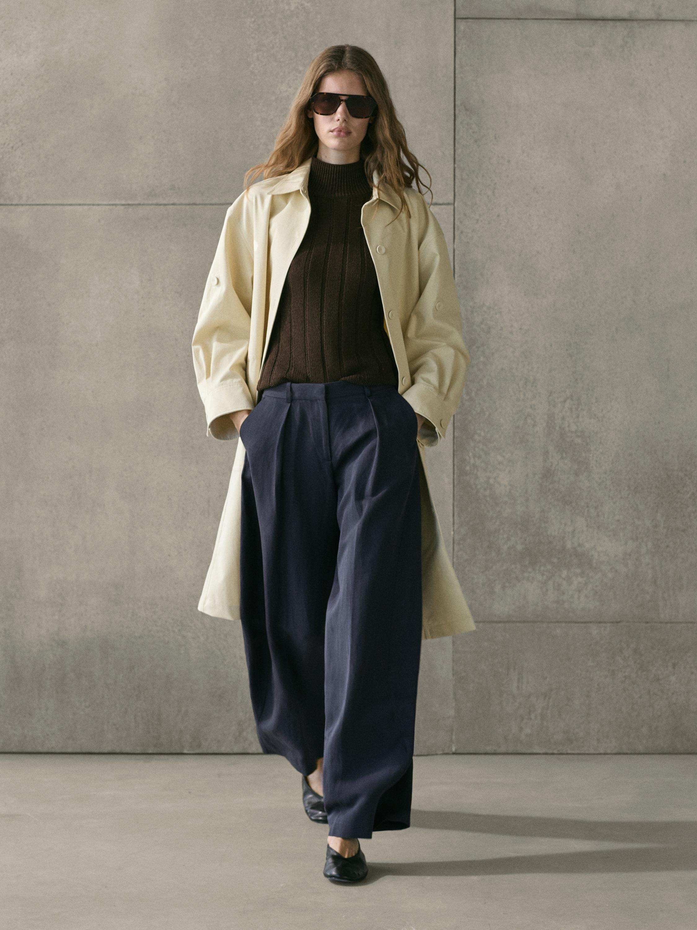Pantalon fluide à pinces